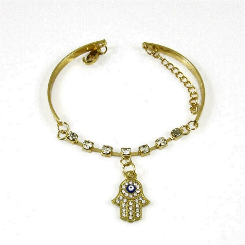 Hamsa Fatima Hand Bracelet NWT- - Picture 2 of 3